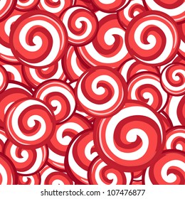 Candy lollipops seamless pattern background