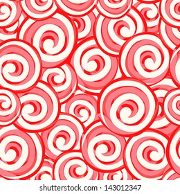 Candy lollipops seamless pattern background