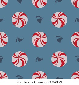 Candy lollipops seamless pattern background