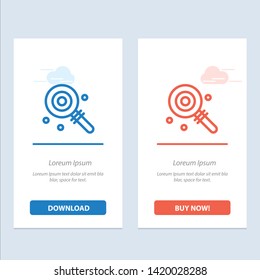 Candy, Lollypop, Lolly, Sweet  Blue and Red Download and Buy Now web Widget Card Template