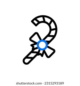 Candy love icon duocolor blue black style valentine illustration vector element and symbol perfect.