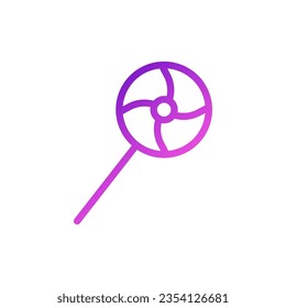 Candy love icon gradient purple pink style valentine illustration vector element and symbol perfect.