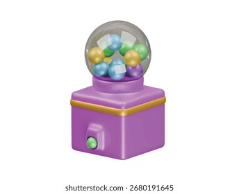 candy machine icon 3d illustration render