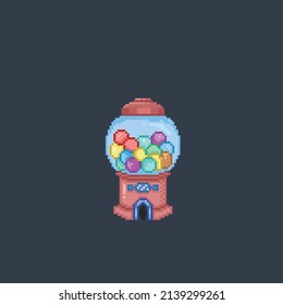 candy machine in pixel style