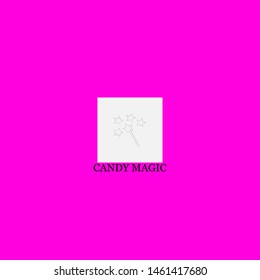candy magic icon sign signifier vector