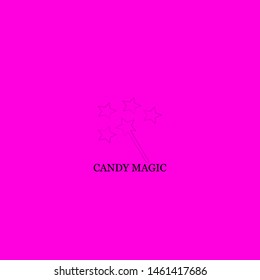 candy magic icon sign signifier vector