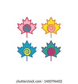 Candy Maple Icon Logo Design