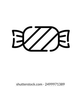 Candy with minimal icon and vector line art