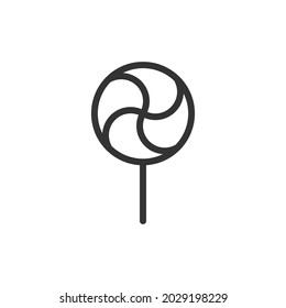 Candy minimal line icon. Web stroke symbol design. Candy sign isolated on a white background. Premium line icon.