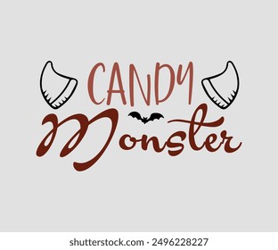 Candy Monster, Halloween, Ghost, Spooky Season, witch, Halloween Funny, t shirt