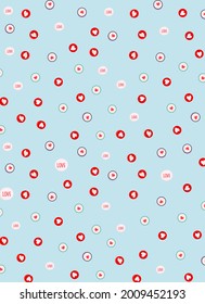 candy on a blue background.Eps 10 vector.