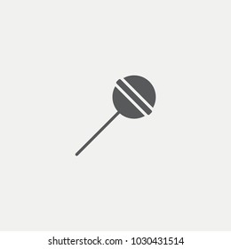 Candy on a Stick Flat Icon