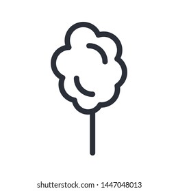 candy on a stick, vector illustration isolated on white background