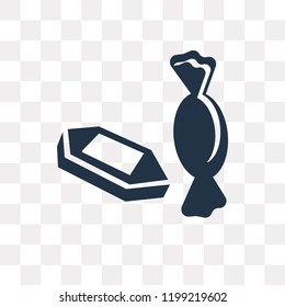 Candy Paper vector icon isolated on transparent background, Candy Paper transparency concept can be used web and mobile
