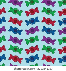 candy pattern with 3 color candy