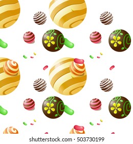 candy pattern and background