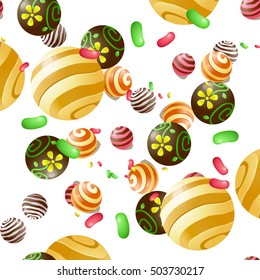 candy pattern and background