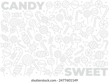 Candy pattern or background design