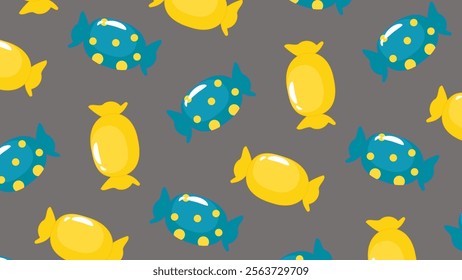 Candy pattern background. Candy illustration pattern. Candy background. Perfect for fabrics, print, textile, wallpaper, and decor. SSTKbackgrounds