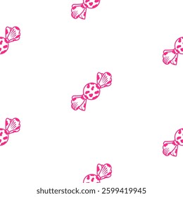 candy pattern background. lollipop pattern background. Doodle Candy Pattern background.