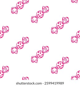 candy pattern background. lollipop pattern background. Doodle Candy Pattern background.