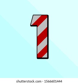 Candy pattern number 1 on a sky blue background