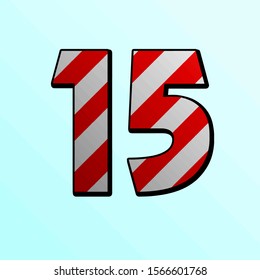 Candy pattern number 15 on a sky blue background
