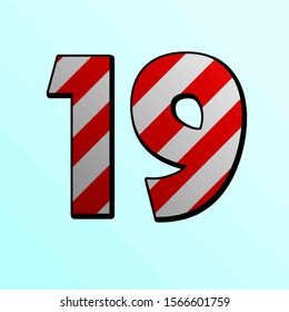 Candy pattern number 19 on a sky blue background