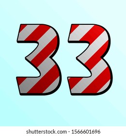 Candy pattern number 33 on a sky blue background
