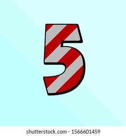 Candy pattern number 5 on a sky blue background