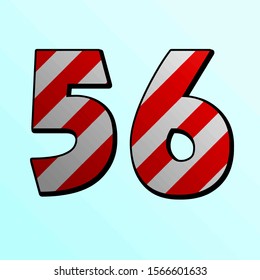 Candy pattern number 56 on a sky blue background
