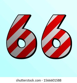 Candy pattern number 66 on a sky blue background