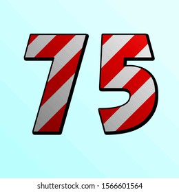 Candy pattern number 75 on a sky blue background