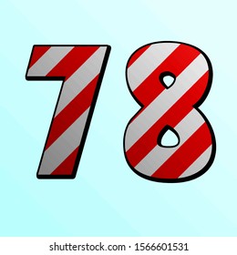 Candy pattern number 78 on a sky blue background