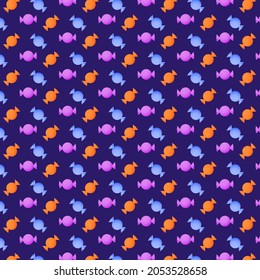 Candy pattern purple background design.