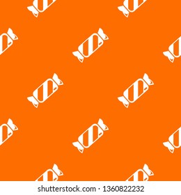 Candy pattern vector orange for any web design best