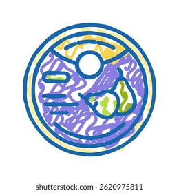candy pear doodle icon sketch vector. candy pear sign. isolated symbol illustration
