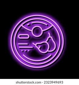 candy pear neon light sign vector. candy pear illustration