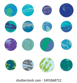 candy planets cold color series