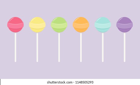 candy pop set vector. symbol.