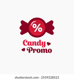 Candy Promo Logo Design Template. Good for Business, Agency, Community and Organization.