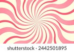 Candy radial background. Marshmallow swirl pattern. Retro psychedelic backdrop