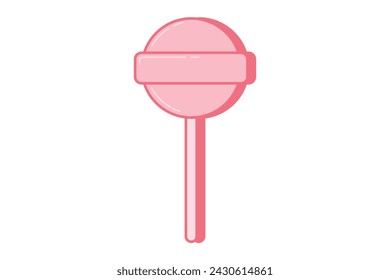 Diseño de pegatina plana retro de caramelo