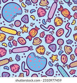 candy seamless pattern background textile