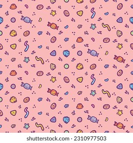 candy seamless pattern background textile