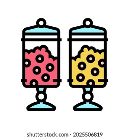 candy selling equipment color icon vector. candy selling equipment sign. isolated symbol illustration