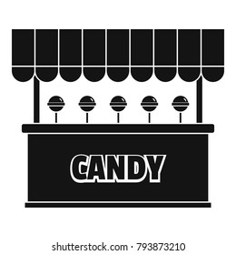 Candy selling icon. Simple illustration of candy selling vector icon for web.