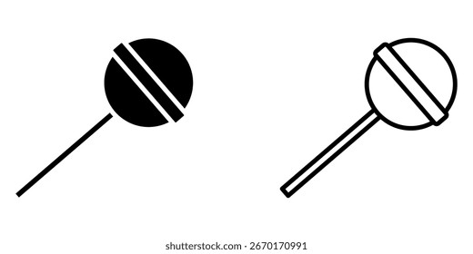 Candy set icon on white background