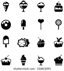 Candy Shop Black Icons