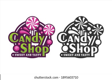 Candy Shop Design Premium Logo